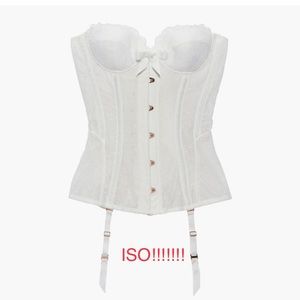 ISO!!!! WHITE SAVAGE X FENTY CORSET IN S